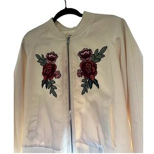 *Saks OFF 5TH*🌹Embroidered Bomber Jacket